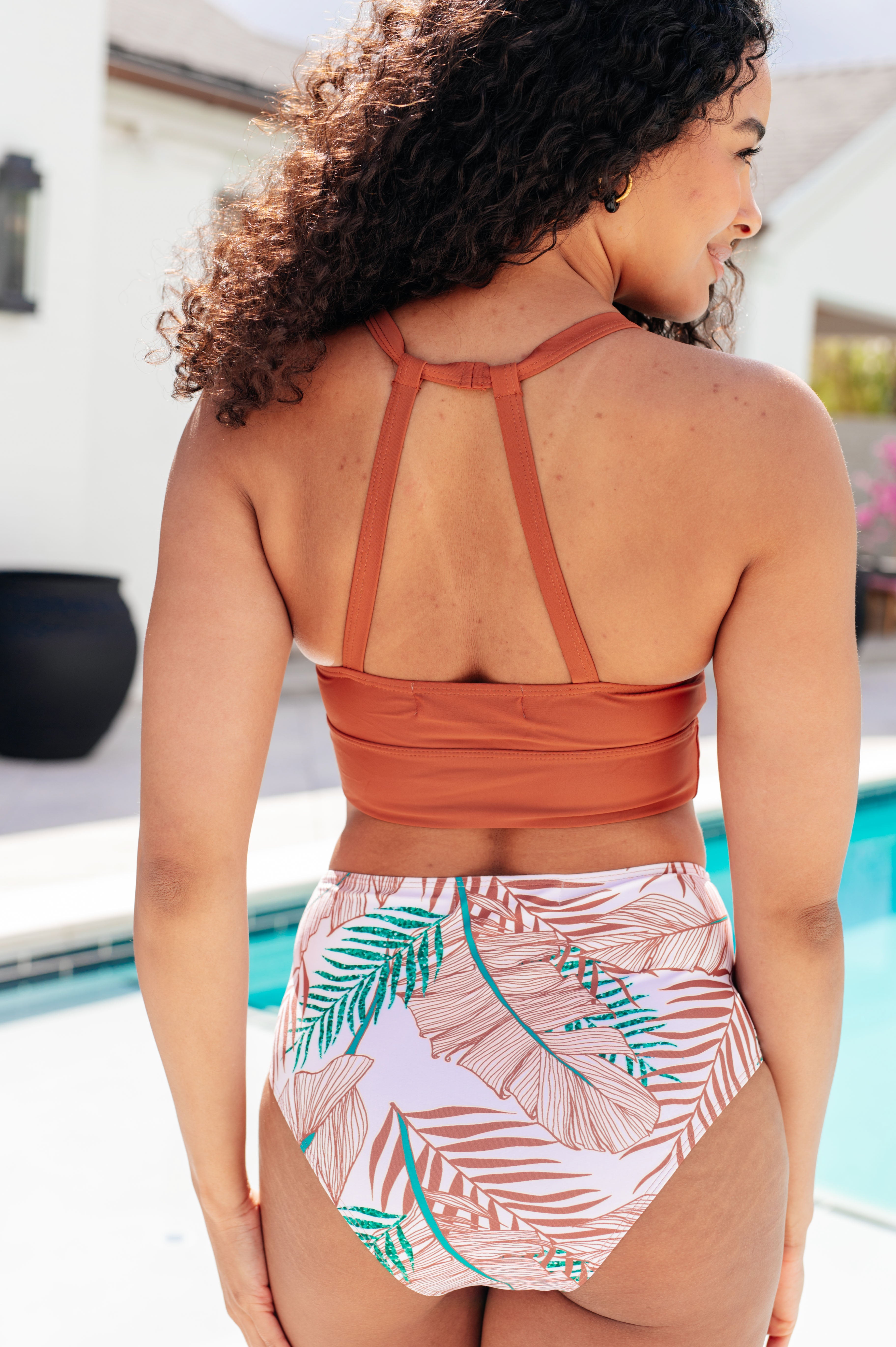 Tahiti Tropical Print Swim Bottoms