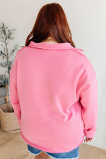 Load image into Gallery viewer, Same Ol&#39; Situation Collared Pullover in Hot Pink
