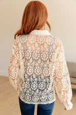 Load image into Gallery viewer, Vintage Lace Lace Button Up
