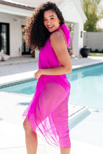 Load image into Gallery viewer, Wrapped In Summer Versatile Swim Cover in Pink
