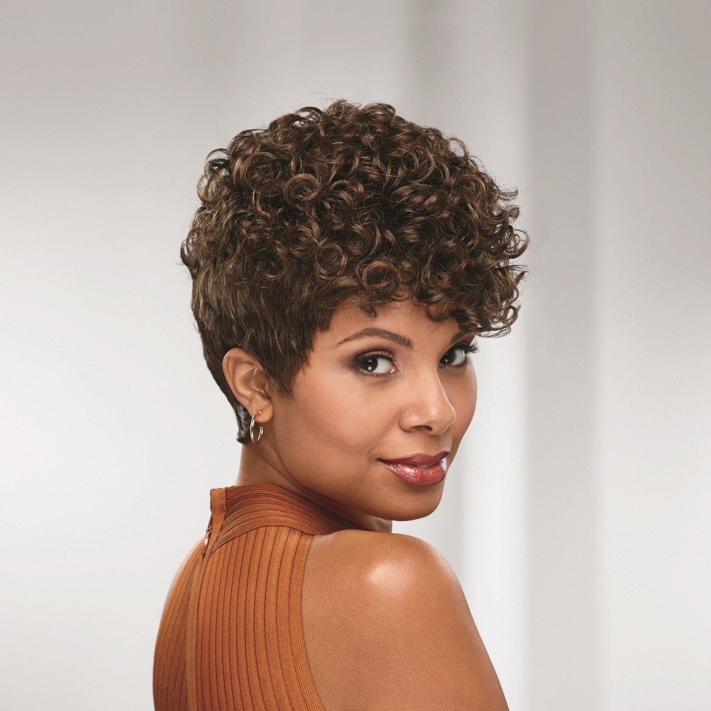 Nori Wig Hand-tied lace part top twists into curls Especially Yours®