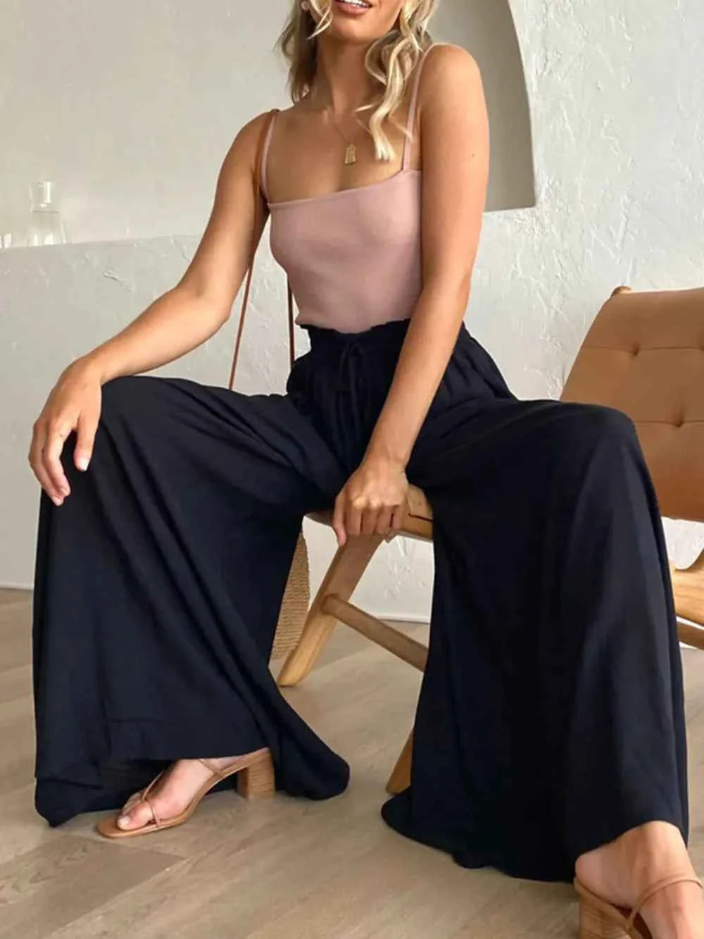 High Waist Wide Leg Pants