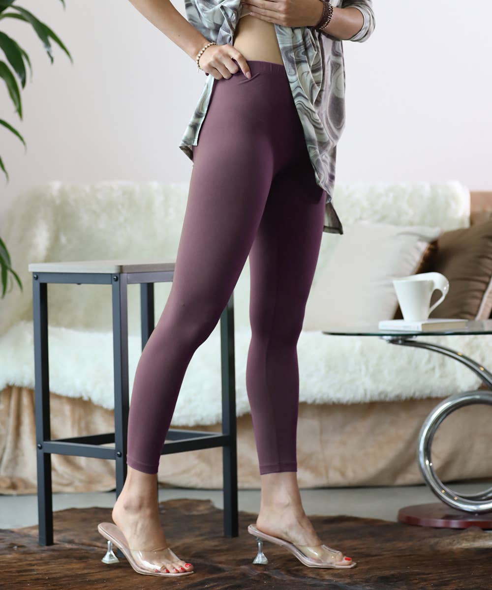 ,.SI-24891 Premium Microfiber Full Length Leggings