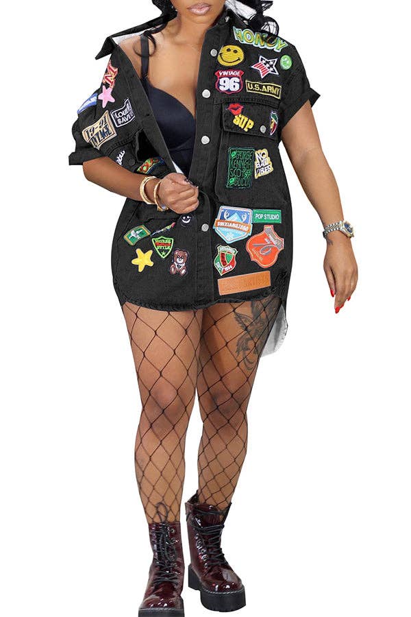 MB FASHION Sublimation Print Button-Up Short-Sleeve 8386LY