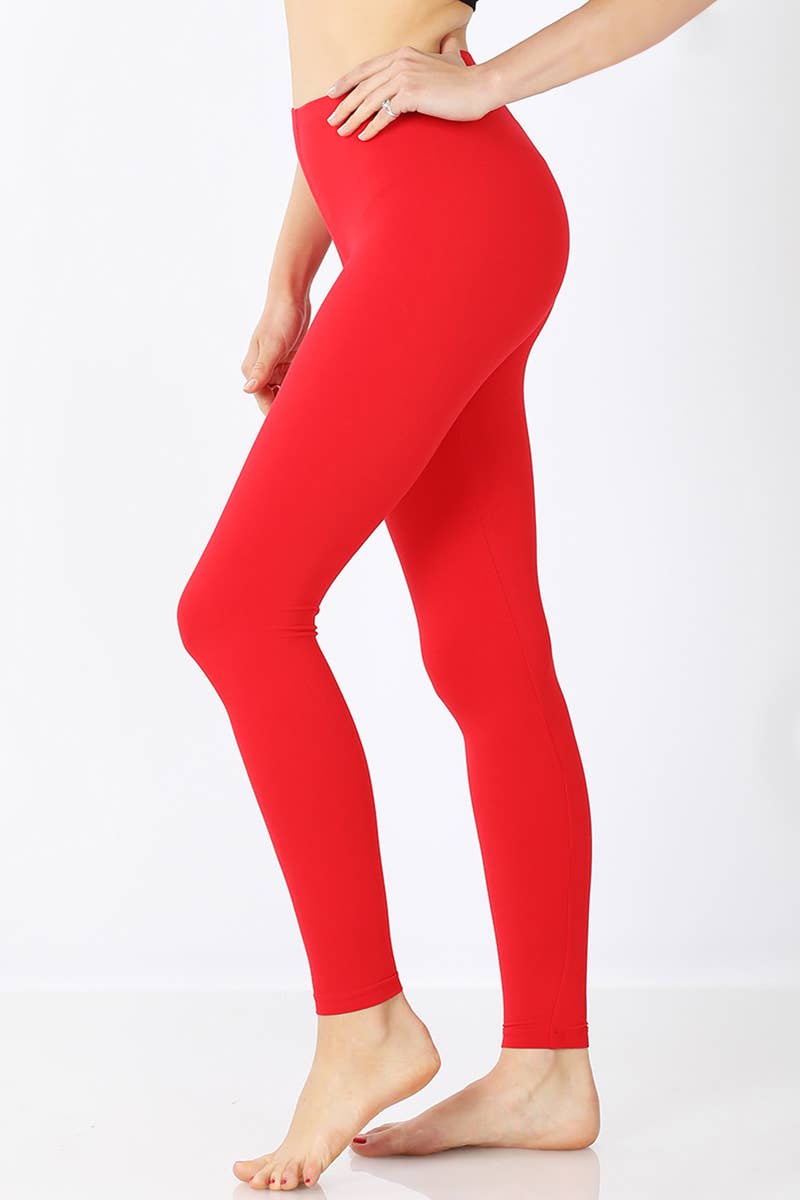 ,.SI-24891 Premium Microfiber Full Length Leggings