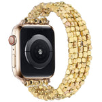 Load image into Gallery viewer, Polished Beaded Stretch Elastic Apple Watch Band
