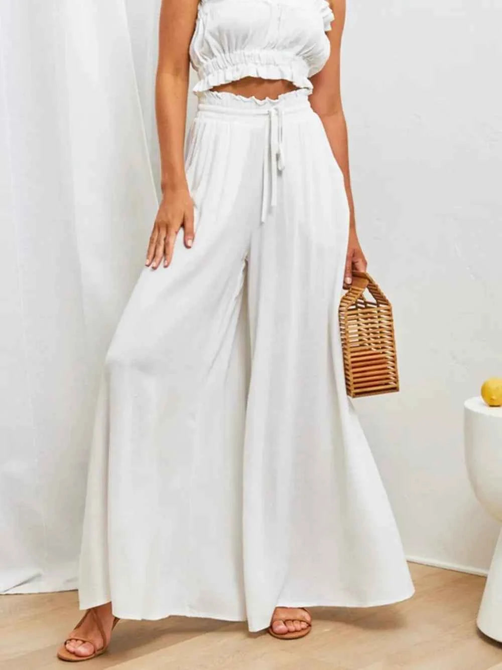 High Waist Wide Leg Pants