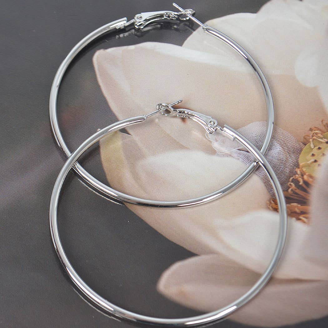 Metal 60mm Hoop Earring