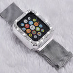 Load image into Gallery viewer, Rhinestone Crystal Bling Apple Watch Case Frame
