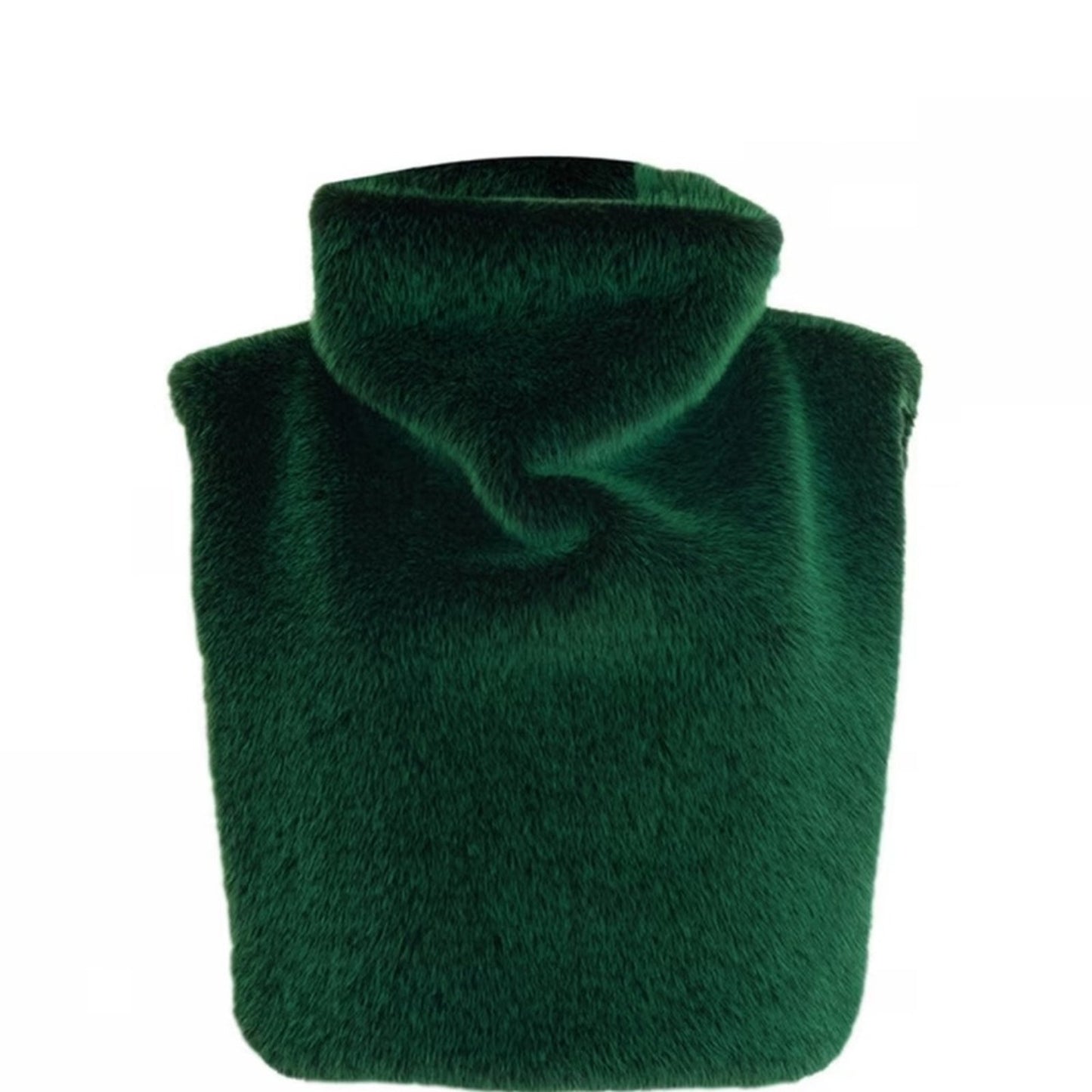 Luxurious Green Faux Fur Scarf