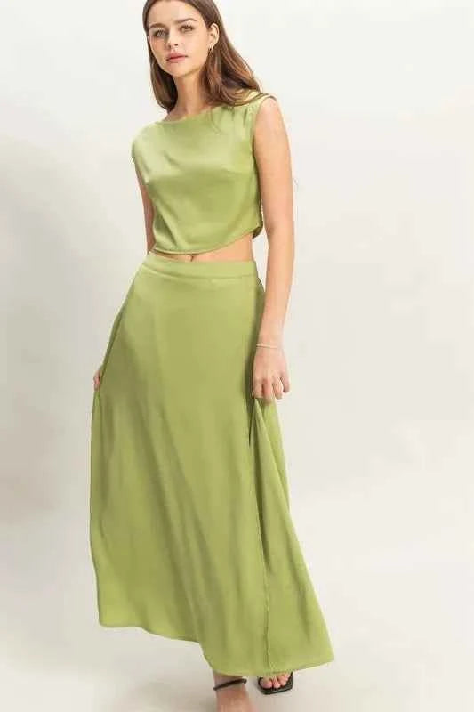 HYFVE Sleeveless Top and Maxi Skirt Set