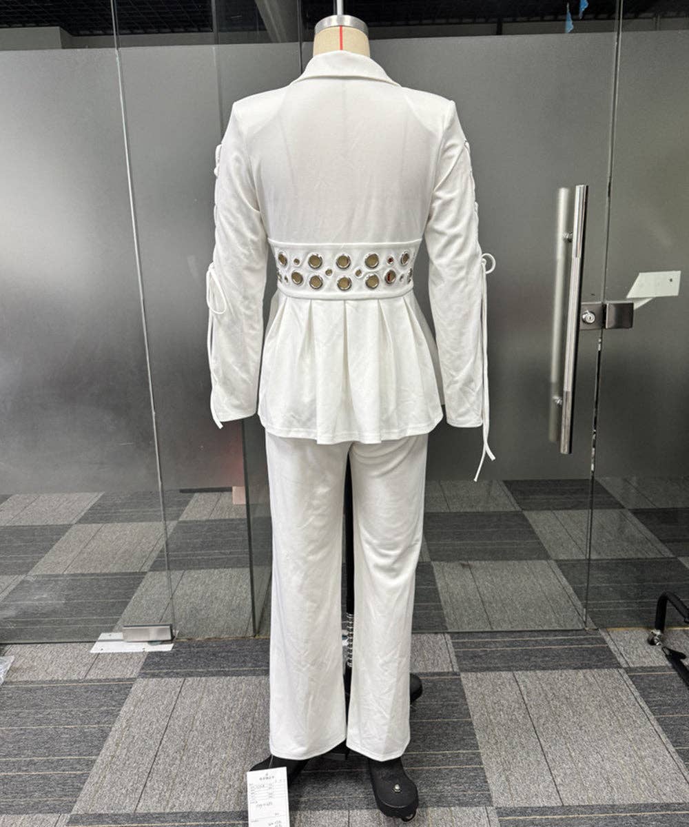 Embroidered Tie Slim Fit Suit