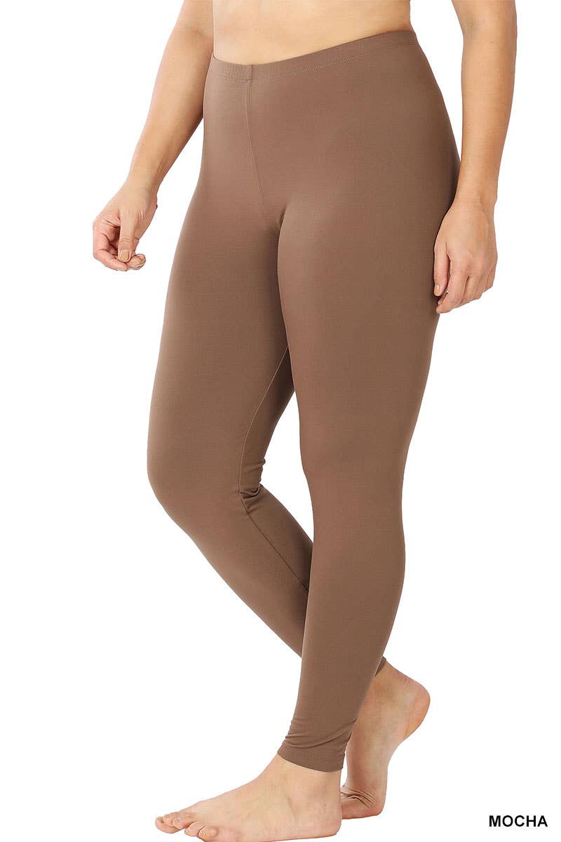 ...._ Plus Microfiber Full Length Leggings
