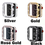 Load image into Gallery viewer, Rhinestone Crystal Bling Apple Watch Case Frame
