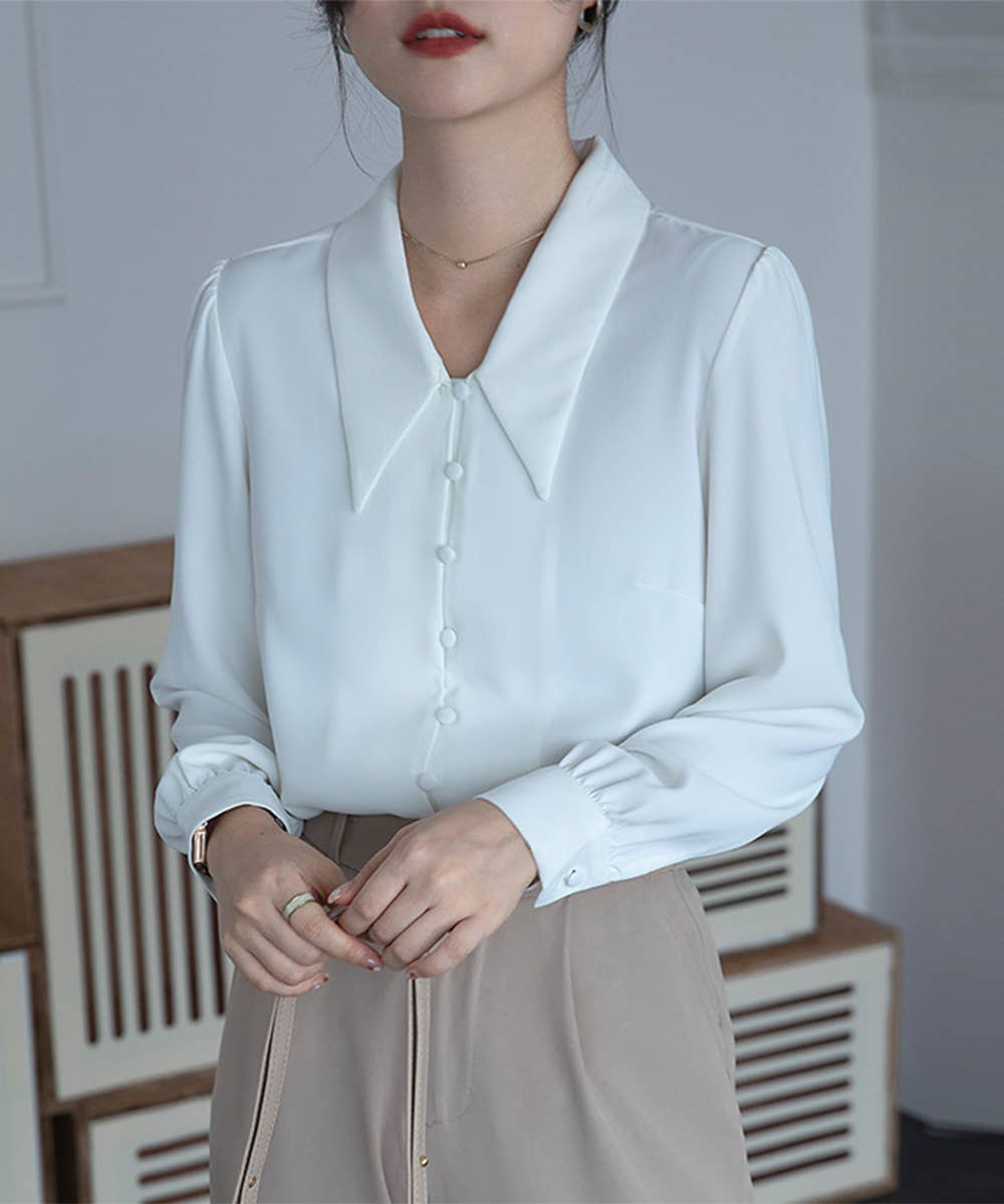 Pure Color Long Sleeve Shirt for Stylish Comfort