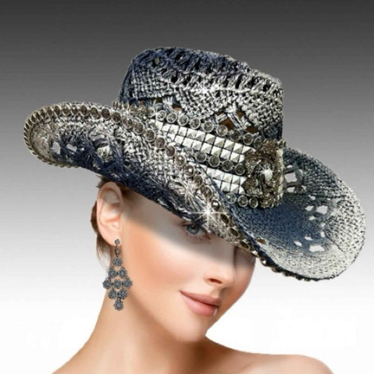Elegant Gold Embellished Women's Hat