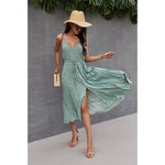 Load image into Gallery viewer, V Neck Polka Dot Sleeveless Dress
