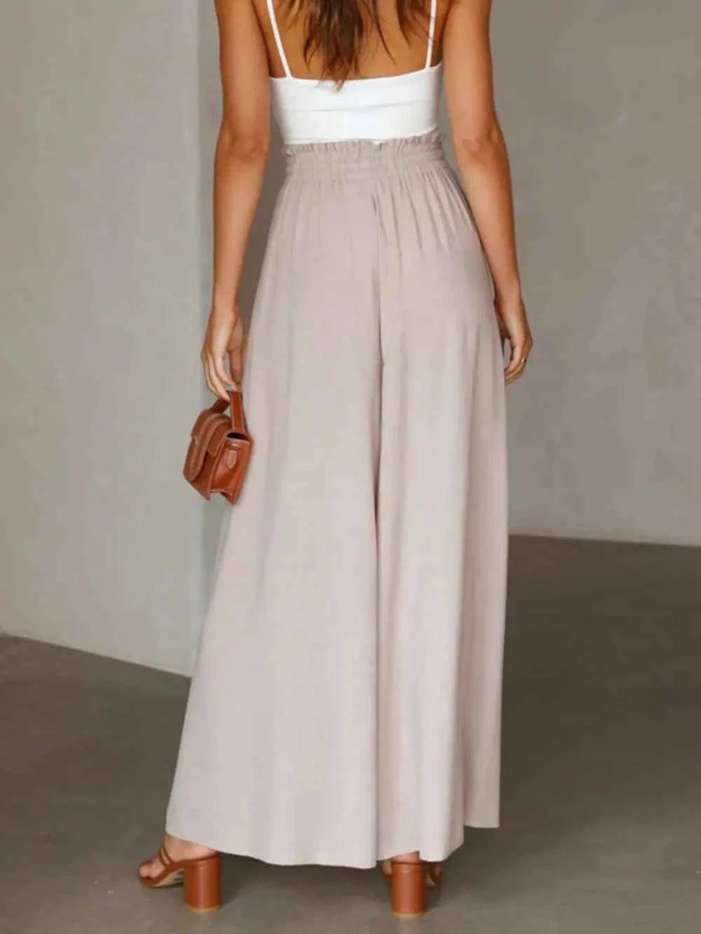 High Waist Wide Leg Pants