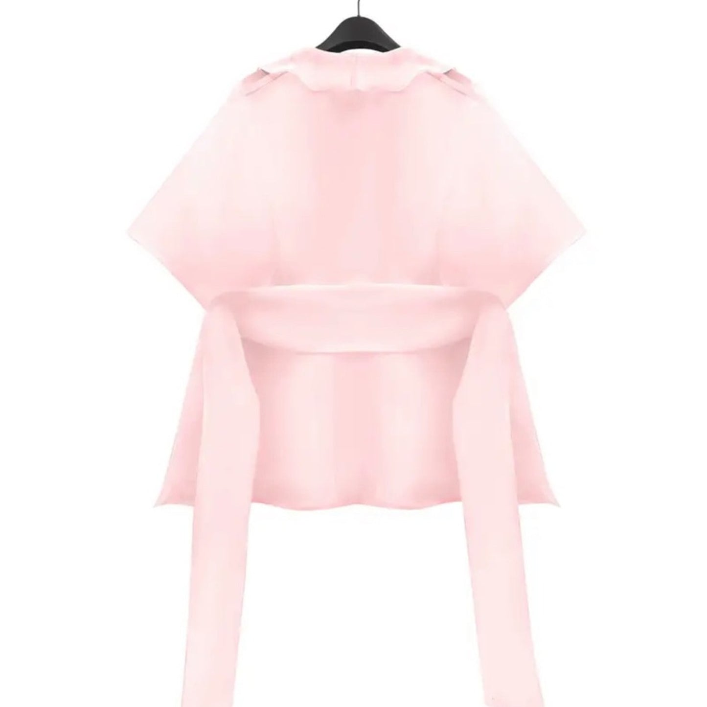 Elegant Pink Sheer Tunic Top
