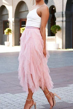 Load image into Gallery viewer, A-line Long Tulle Skirts
