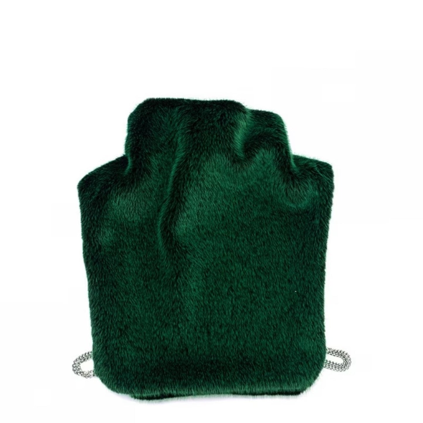 Luxurious Green Faux Fur Scarf