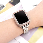 Load image into Gallery viewer, Rhinestone Crystal Bling Apple Watch Case Frame
