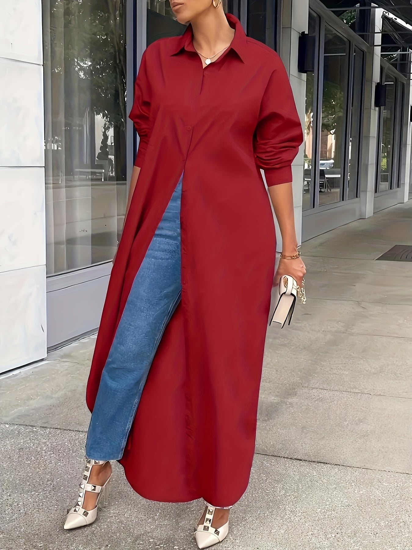 Elegant Long Black Tee Shirt Dress Button Front Maxi | Passion of Essence Small / Black / 100% Polyester Elegant Long Black Tee Shirt Dress Button Front Maxi | Passion of Essence Small / Black / 100% Polyester