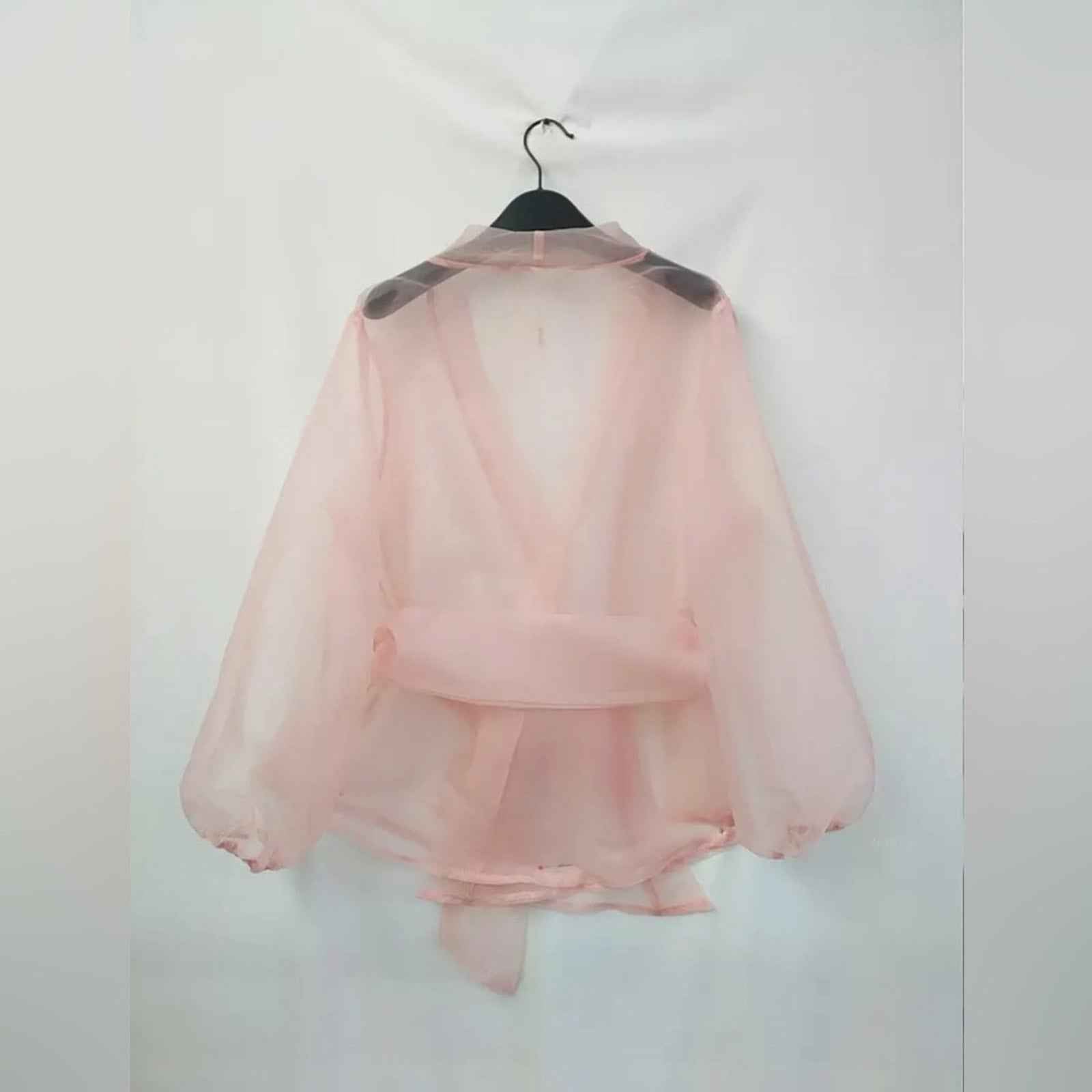 Plus Size Sheer Mesh Kimono Cardigan ORGANZA