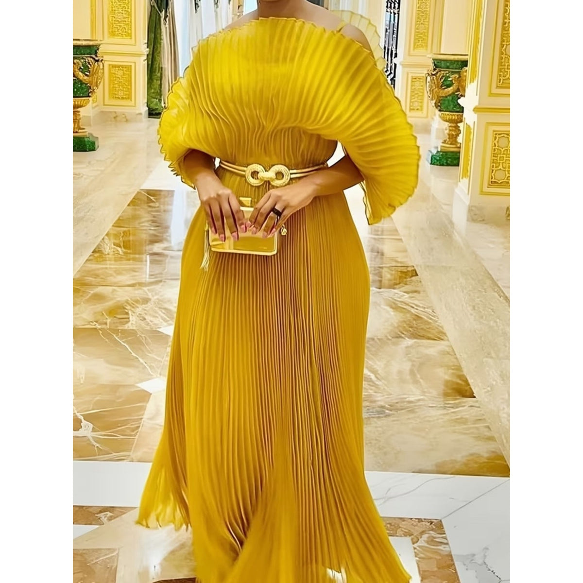 gold pleated maxi dress Mustard Batwing dissh_size_group_xxs Junior Bridesmaid Dresses丨Girls, Kids out gown designed with Color:Dusty rose
