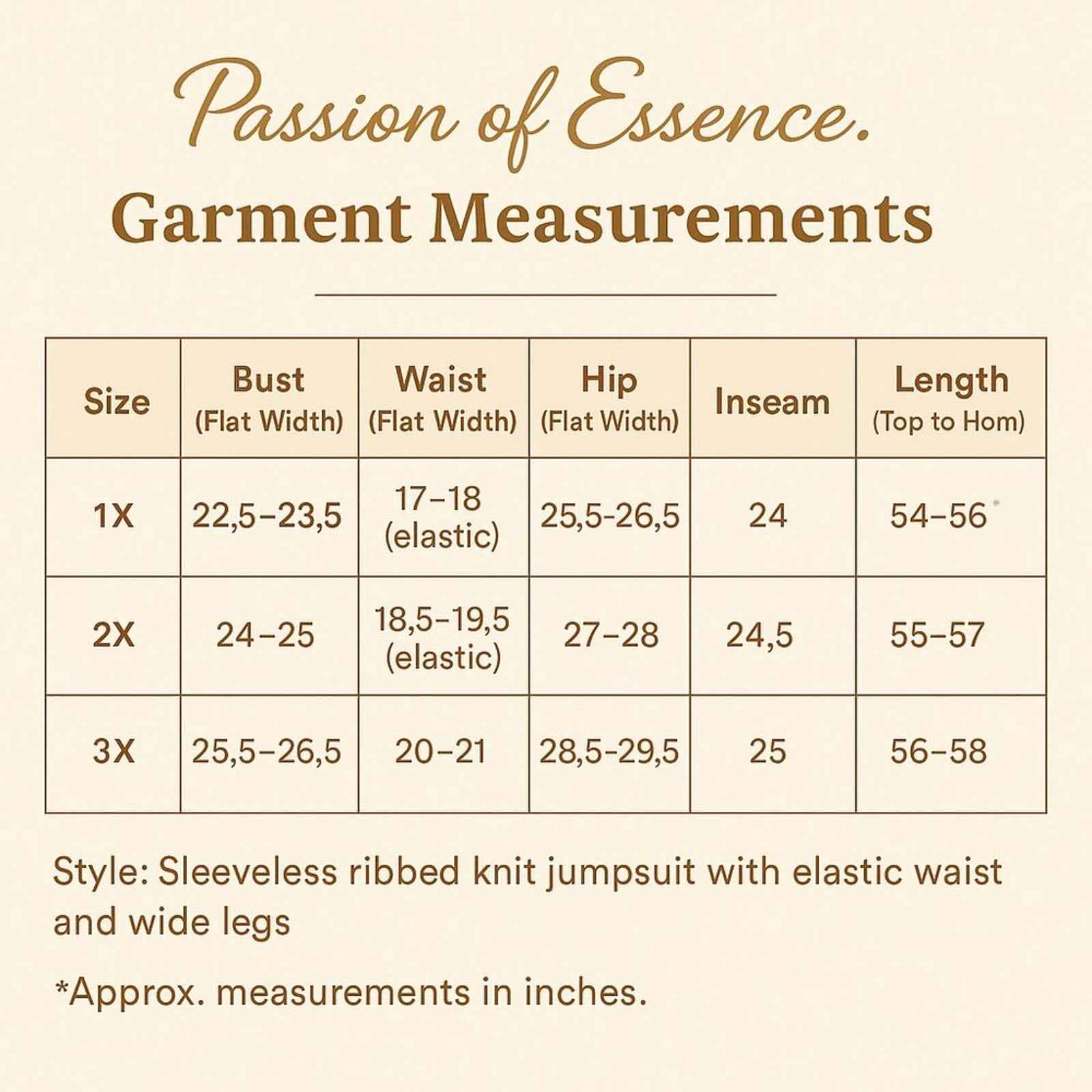 Plus Size Deep Camel Ribbed Wide-Leg Jumpsuit – Sleeveless & Relaxed Fit