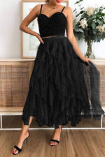 Load image into Gallery viewer, A-line Long Tulle Skirts
