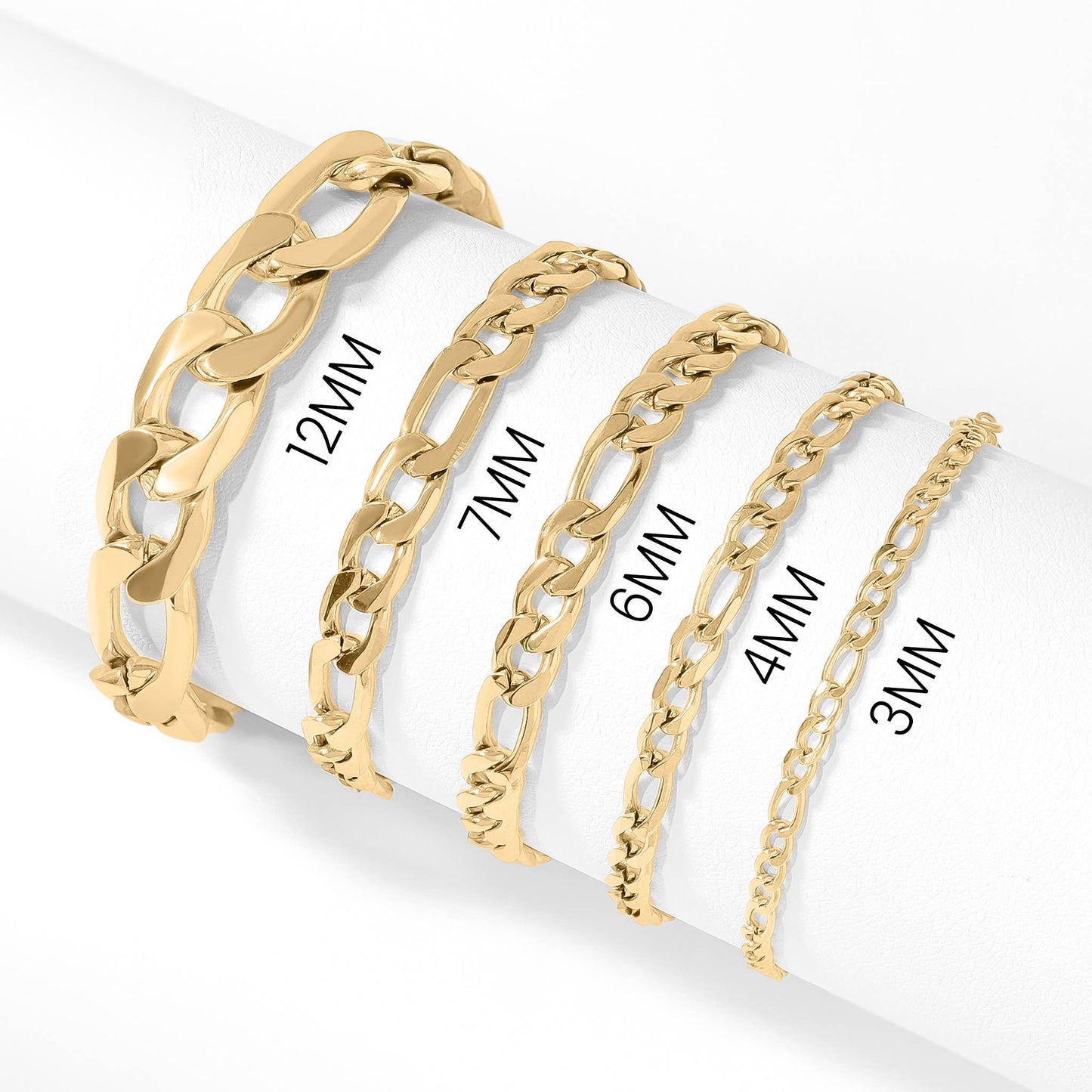 18K Gold Figaro Chain Bracelet / Anklet