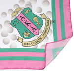 Load image into Gallery viewer, AKA Sorority Pearl Print Square Scarf for Women
