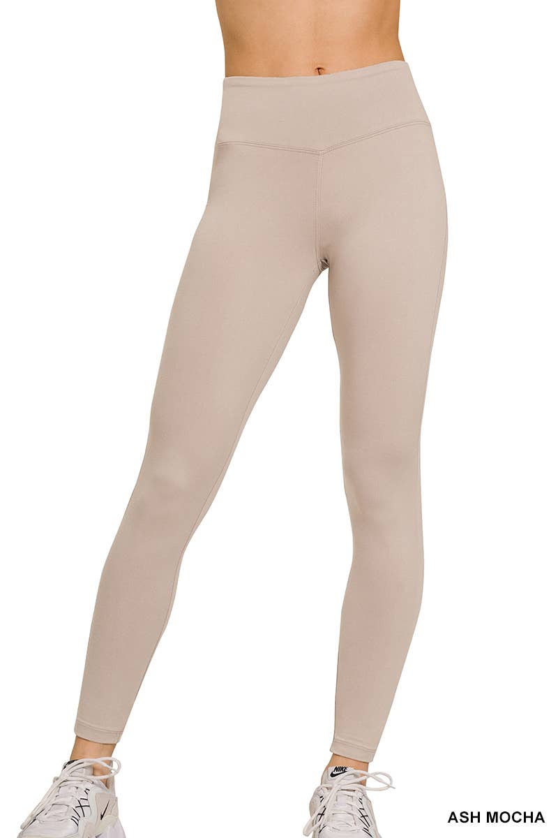 Microfiber Soft Waistband Full Length Leggings