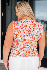 Load image into Gallery viewer, Sweet Something Flutter Sleeve Floral Top
