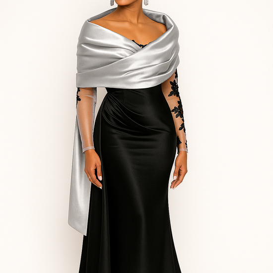 video showing the silver shawl