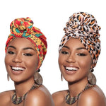 Load image into Gallery viewer, Turban Scarf Leopard Style Head Wraps

