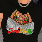 Load image into Gallery viewer, Juneteenth- Crew Neck Tee Shirt
