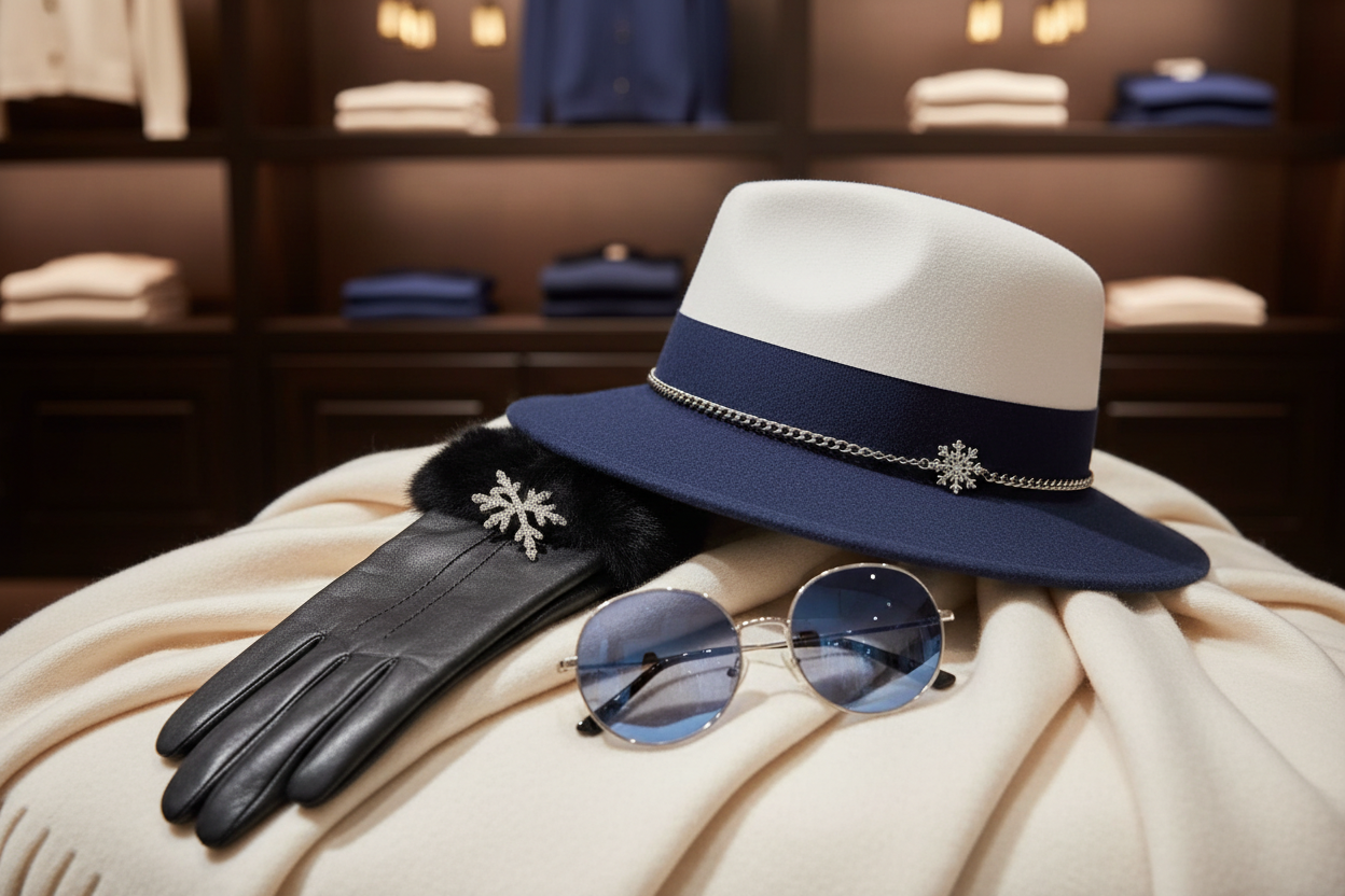 White and Blue Fedora - Lifestyle Shot