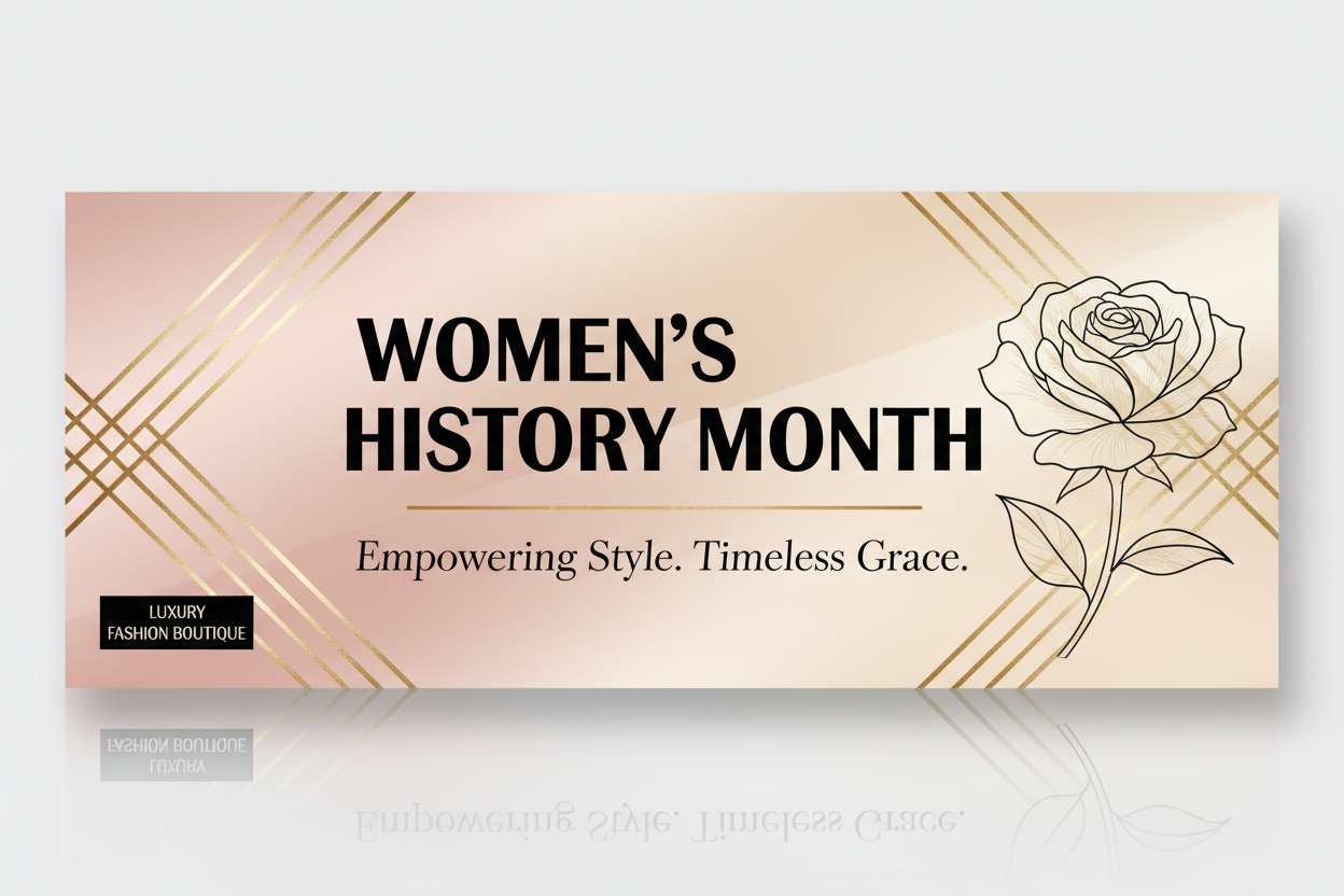 Women's History Month Banner - Modern