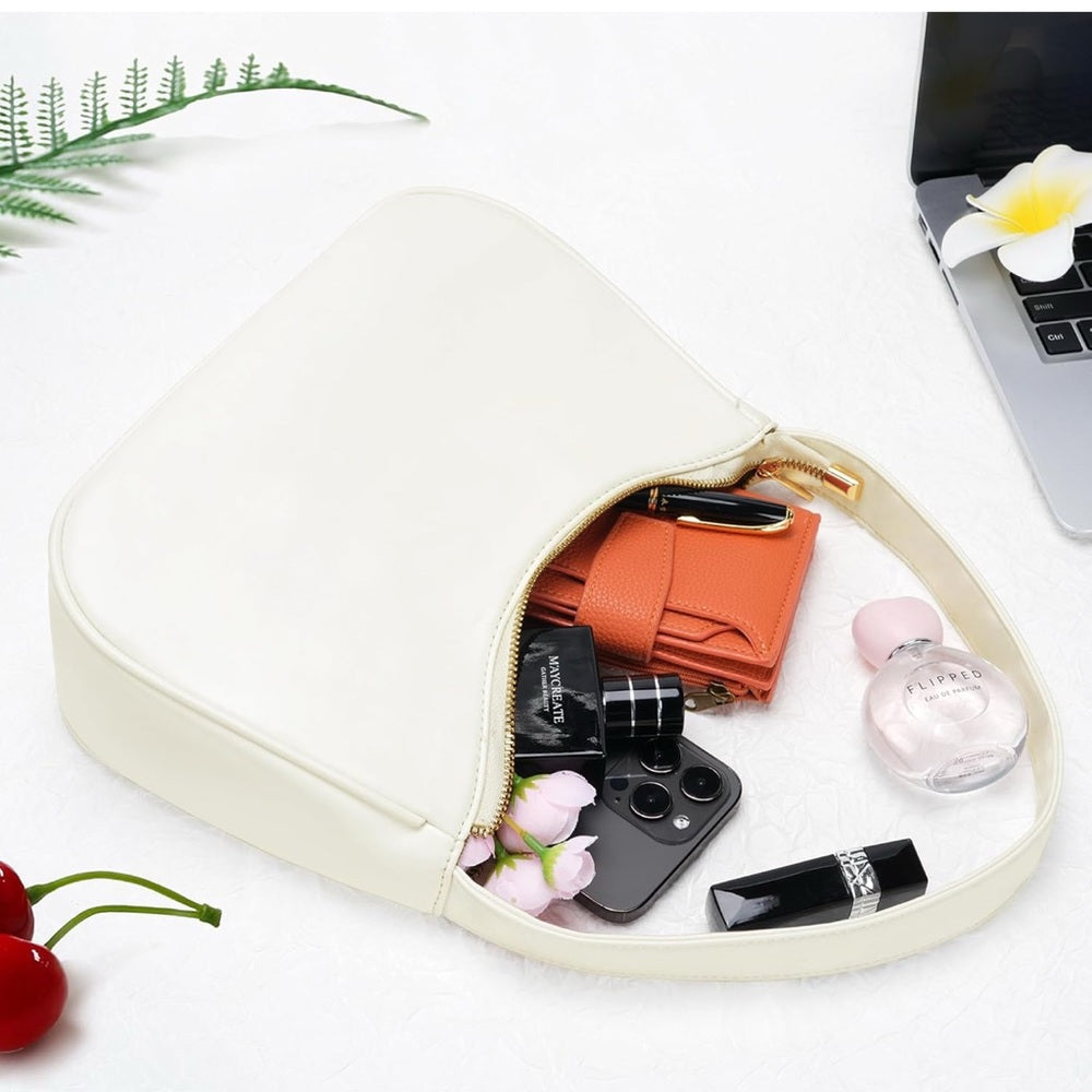 Hobo Tote Handbag Mini Clutch Purse with Zipper Closure