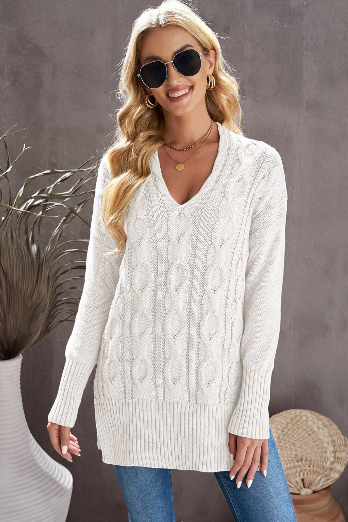 Oversized Cozy up Knit Sweater - Passion of Essence Boutique