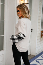 Load image into Gallery viewer, Casual Round Neck Lantern Long Sleeve Sweater - Passion of Essence Boutique

