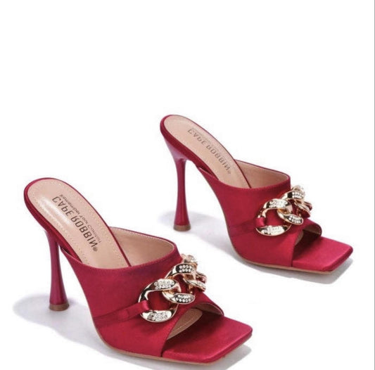 Cape Robbin Disteny Sexy Stiletto High Heels Square Open Toe Shoes Heels - Passion of Essence Boutique