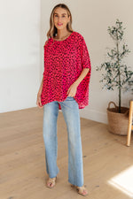 Load image into Gallery viewer, Essential Blouse in Hot Pink Leopard
