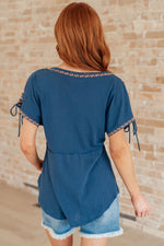 Load image into Gallery viewer, Greece Lightning V-Neck Blouse
