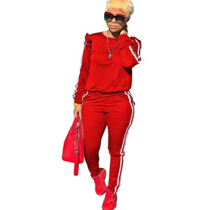 Long Sleeve Solid Color Hoodie Sweatsuit Jogging Suit - Passion of Essence Boutique