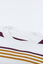 Load image into Gallery viewer, Striped Crewneck Long Sleeve Sweater - Passion of Essence Boutique
