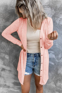 Solid Color Single-Breasted Cardigan - Passion of Essence Boutique