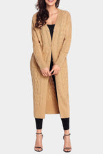 Load image into Gallery viewer, Cable Knit Long Cardigan - Passion of Essence Boutique
